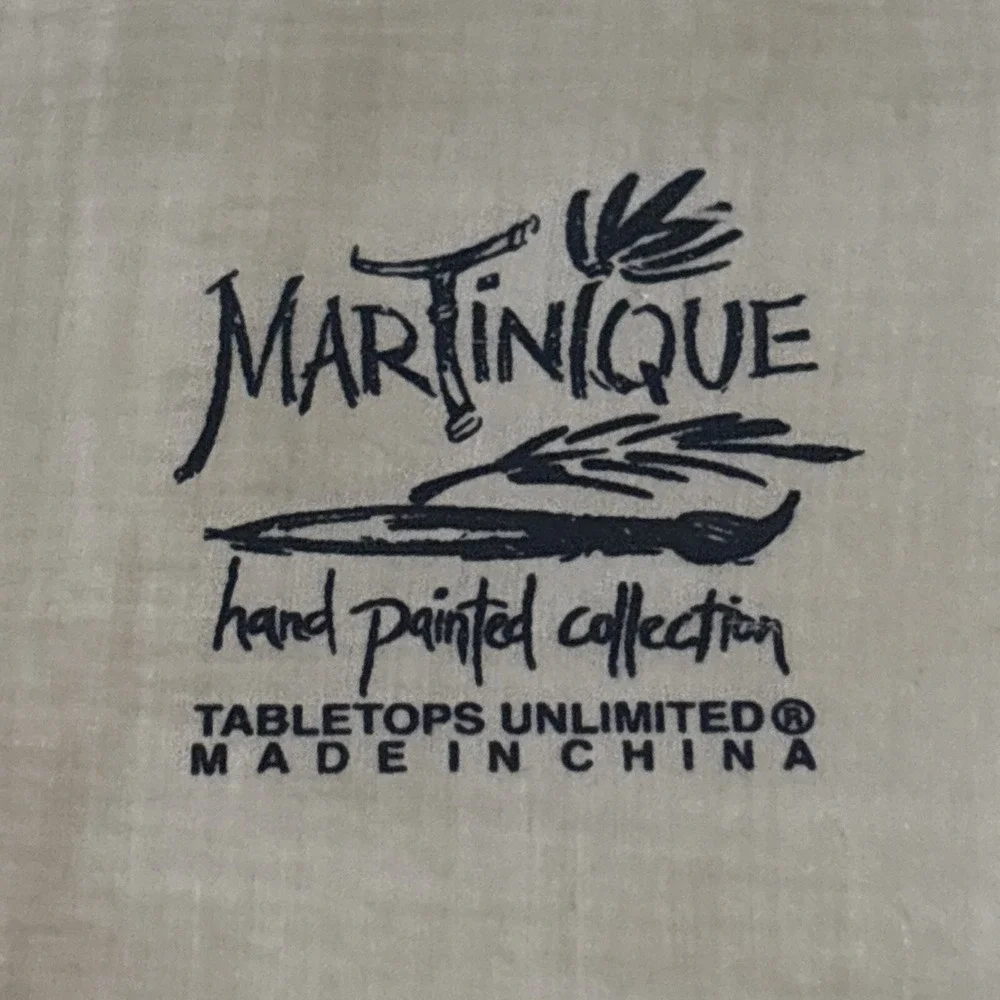 Dario Farrucci Hand Crafted Hand Painted Martinique Tabletops 9.5